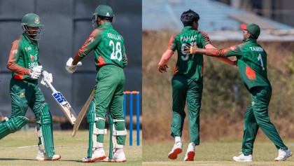 শেষ উইকেটে সামিউনের বুদ্ধিমান ব্যাটিং, রুদ্ধশ্বাস জয় বাংলাদেশের