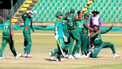 সানজিদের বামহাতের জাদুতে ১৪৭ রানে গুটিয়ে গেল প্রোটিয়া যুবারা